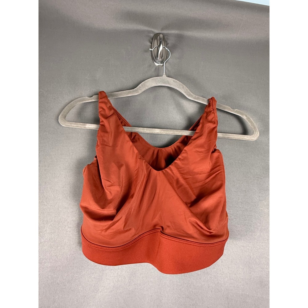 Harper Wilde Bliss Bralette Women 2X-Large Rust Orange Seamless Wireless V-Neck